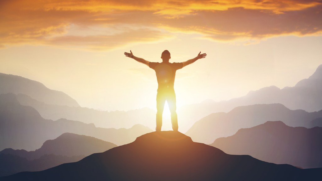 Standing on a Mountain