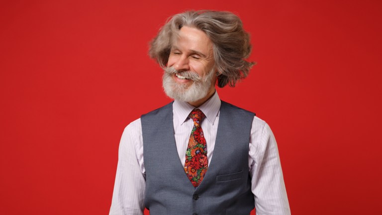 Dapper man shaking his head, knowing that we haven't lost anything