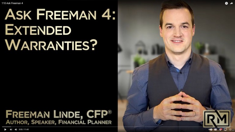 Ask Freeman 4: Extended Warranties?